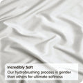 4 Piece Bed Sheet Set- Bedding Sheets & Pillowcases -Breathable Bedding - Wrinkle, Fade, Stain Resistant-Deep Pocket Flat Fitted Bed Sheet Set(Raw white,Double)