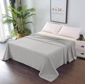 Elegant Comfort Premium Hotel Quality 1-Piece Double Flat Sheet, Luxury and Softest 2000 Thread Count Bedding Flat Sheet(Double,Silver-gray)