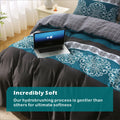 3 Piece Hotel Soft Microfiber Quilt Cover Set-2000TC Duvet/Donna Cover Set & Pillowcases -1 Quilt Cover Zipper Closure & 1 x Pillowcases-Breathable Bedding - Wrinkle, Fade, Stain Resistant(Bohemian,King)