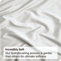 4 Piece Bed Sheet Set- Bedding Sheets & Pillowcases -Breathable Bedding - Wrinkle, Fade, Stain Resistant-Deep Pocket Flat Fitted Bed Sheet Set(Raw white,King)