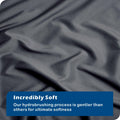 2 Piece Hotel Soft Microfiber Quilt Cover Set-2000TC Duvet/Donna Cover Set & Pillowcases -1 Quilt Cover Zipper Closure & 1 x Pillowcases-Breathable Bedding - Wrinkle, Fade, Stain Resistant(Dark gray,King Single)