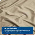 2 Piece Hotel Soft Microfiber Quilt Cover Set-2000TC Duvet/Donna Cover Set & Pillowcases -1 Quilt Cover Zipper Closure & 1 x Pillowcases-Breathable Bedding - Wrinkle, Fade, Stain Resistant(Camel Beige,King Single)