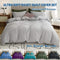 2 Piece Hotel Soft Microfiber Quilt Cover Set-2000TC Duvet/Donna Cover Set & Pillowcases -1 Quilt Cover Zipper Closure & 1 x Pillowcases-Breathable Bedding - Wrinkle, Fade, Stain Resistant(Silver-gray,King Single)