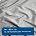 2 Piece Hotel Soft Microfiber Quilt Cover Set-2000TC Duvet/Donna Cover Set & Pillowcases -1 Quilt Cover Zipper Closure & 1 x Pillowcases-Breathable Bedding - Wrinkle, Fade, Stain Resistant(Silver-gray,King Single)