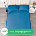 2 Piece Fitted Sheet Set- Fitted Sheet & Pillowcases -Breathable Bedding - Wrinkle, Fade, Stain Resistant- 40cm Deep Pocket Fitted Bed Sheet Set(Ocean,King Single)