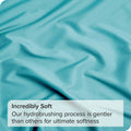 3 Piece Bed Sheet Set- Bedding Sheets & Pillowcases -Breathable Bedding - Wrinkle, Fade, Stain Resistant-Deep Pocket Flat Fitted Bed Sheet Set(Ice Blue,King Single)
