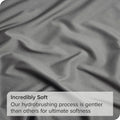 3 Piece Fitted Sheet Set- Fitted Sheet & Pillowcases -Breathable Bedding - Wrinkle, Fade, Stain Resistant- 40cm Deep Pocket Fitted Bed Sheet Set(Grey,Queen)