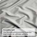 4 Piece Bed Sheet Set- Bedding Sheets & Pillowcases -Breathable Bedding - Wrinkle, Fade, Stain Resistant-Deep Pocket Flat Fitted Bed Sheet Set(Silver-gray,Queen)