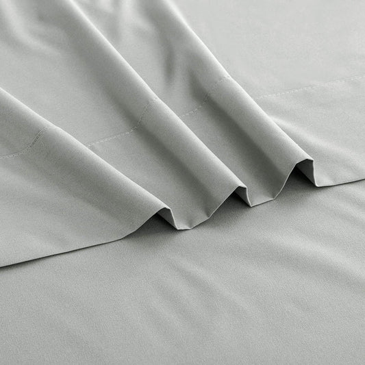 Elegant Comfort Premium Hotel Quality 1-Piece Queen Flat Sheet, Luxury and Softest 2000 Thread Count Bedding Flat Sheet(Queen,Silver-gray)