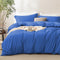 2 Piece Hotel Soft Microfiber Quilt Cover Set-2000TC Duvet/Donna Cover Set & Pillowcases -1 Quilt Cover Zipper Closure & 1 x Pillowcases-Breathable Bedding - Wrinkle, Fade, Stain Resistant(Royal blue,Single)