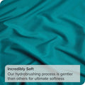 2 Piece Fitted Sheet Set- Fitted Sheet & Pillowcases -Breathable Bedding - Wrinkle, Fade, Stain Resistant- 40cm Deep Pocket Fitted Bed Sheet Set(Biscay blue,Single)