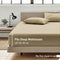 2 Piece Fitted Sheet Set- Fitted Sheet & Pillowcases -Breathable Bedding - Wrinkle, Fade, Stain Resistant- 40cm Deep Pocket Fitted Bed Sheet Set(Camel Beige,Single)
