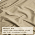 2 Piece Fitted Sheet Set- Fitted Sheet & Pillowcases -Breathable Bedding - Wrinkle, Fade, Stain Resistant- 40cm Deep Pocket Fitted Bed Sheet Set(Camel Beige,Single)