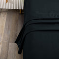 Elegant Comfort Premium Hotel Quality 1-Piece Single Flat Sheet, Luxury and Softest 2000 Thread Count Bedding Flat Sheet(Single,Black)