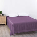 Elegant Comfort Premium Hotel Quality 1-Piece Single Flat Sheet, Luxury and Softest 2000 Thread Count Bedding Flat Sheet(Single,Purple)