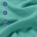 Hotel Quality Fitted Sheet - 1 Piece Fitted Sheet  -Breathable Bedding - Wrinkle, Fade, Stain Resistant- 16inch/40cm Deep Pocket Fitted Bed Sheet-Wrinkle and Fade Resistant,(Biscay blue,Single)