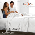 4 Piece Bed Sheet Set- Bedding Sheets & Pillowcases -Breathable Bedding - Wrinkle, Fade, Stain Resistant-Deep Pocket Flat Fitted Bed Sheet Set(White,Super King)