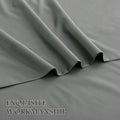 4 Piece Bed Sheet Set- Bedding Sheets & Pillowcases -Breathable Bedding - Wrinkle, Fade, Stain Resistant-Deep Pocket Flat Fitted Bed Sheet Set(Grey,Super King)
