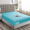 Hotel Quality Fitted Sheet - 1 Piece Fitted Sheet  -Breathable Bedding - Wrinkle, Fade, Stain Resistant- 16inch/40cm Deep Pocket Fitted Bed Sheet-Wrinkle and Fade Resistant,(Ice blue,Super King)