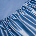 Art Silk Satin Sheet Set Hotel 3 Pieces Fitted/Flat Sheet Bedding Set-Luxury Soft Silky Sheets for Hair and Skin, Similar to Silk Bed Sheets Set 3 Pieces(King Single,Ocean)