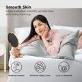 Silk Pillowcase for Hair and Skin Mulberry Silk Pillowcase Soft Breathable Smooth Both Sided Natural Silk Pillowcase with Envelope pocket Beauty Sleep Silk Pillow Case for Gift (2 Pack, Standard, Grey)