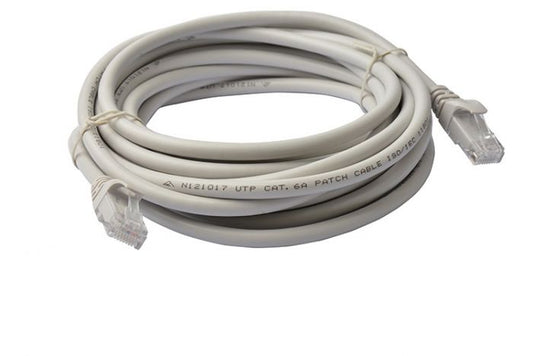 8WARE Cat6a UTP Ethernet Cable 20m Snagless Grey