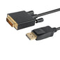 ASTROTEK DisplayPort DP to DVI-D Male to Male Cable 2m 24+1 Gold plated Supports video resolutions up to 1920x1200/1080P Full HD @60Hz