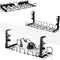 2 pack Under Desk Cable Management Tray, Black