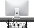 2 pack Under Desk Cable Management Tray, Black