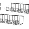 2 Pack Under Desk Cable Management Tray, Black
