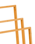CARLA HOME Bamboo Towel Bar Holder Rack 3-Tier Free Standing for Bathroom. Towel Racks. Towel Rail Bathroom Accessory. Shower Hand Dish Towel. Towel Holder. Hand Towel Bar (Standard)
