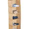 5 Tier Shelf Hanging Closet Organizer and Storage for Clothes (Beige)