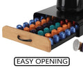 CARLA HOME Coffee Pods Holder Storage Drawer Compatible with 60 Nespresso Pods for Kitchen Storage & Organisation (Natural)