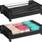Set 2 Pcs XXL Under Bed Rolling Storage Containers with 50L Large Capacity and Wheels