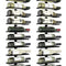 Set 2 Pcs Metal Wall Mount Wine Rack for Wine Bottles, Liquor, Champagne (Holds 10 Bottles)