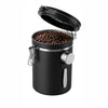 CARLA HOME Airtight Coffee Canister 1.8L - Stainless Steel - Black - Stainless Steel Coffee
