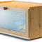 CARLA HOME Bamboo Bread Box, Kitchen Countertop Storage, Window Bread Holder