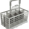 CARLA HOME 8 Slot Universal Dishwasher Cutlery Basket with Handle and Lid which Fits Most Brands (240mm X 135mm X 122mm)