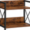 CARLA HOME 2-Tier Countertop Shelf Organizer Rustic Wood Kitchen Spice Rack for Storage, Condiments & Cabinet Organization