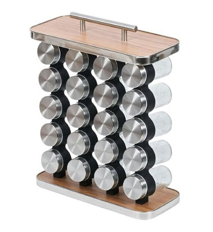 CARLA HOME 20-Jar Spice Rack Organizer Storage for Kitchen Countertop or Cabinet