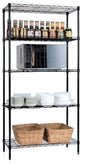 CARLA HOME 5-Tier Adjustable Metal Storage Shelves Wire Rack Organizer for Kitchen, Pantry, Bathroom or Laundry Room (60cm W x 40cm D x 176cm H)