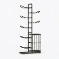CARLA HOME 7 Tier Ball Storage Rack - Sports Organiser - Black - Basketball Storage Rack