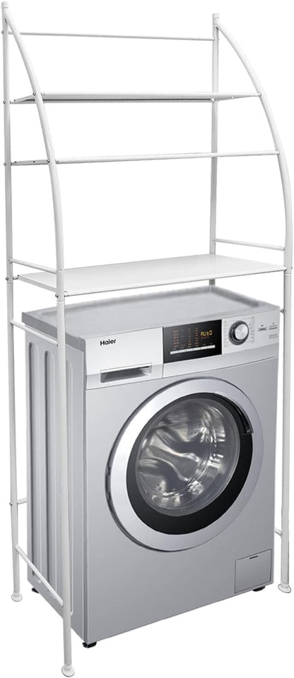 CARLA HOME 3-Tier Over Washing Machine Storage Rack for Laundry Room Space Saving, Towels, Detergent & Bathroom Essentials