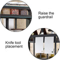 CARLA HOME 2-Tier Kitchen Spice Rack Organizer Storage Shelf for Condiments, Oil Bottles, Utensils, Cutting Board & More