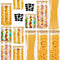 CARLA HOME 12 Pack Glass Storage Jars with Bamboo Lids for Kitchen Pantry, Pasta, Snacks, Cookies, Candy & More