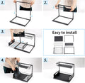 CARLA HOME 2 Tier Under Sink Organiser with Sliding Drawers for Kitchen & Bathroom