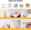 CARLA HOME Pegboard Wall Organizer Kit with 6 Modular Pegboards & 21 Accessories for Kitchen, Office, Gaming & Craft Storage