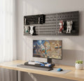 CARLA HOME Pegboard Wall Organizer Kit with 3 Modular Black Panels & 17 Accessories for Gaming, Office & Craft Storage