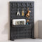 CARLA HOME Desk Pegboard Organizer Kit  with Hooks, Tray & Mount Ideal for Office, Gaming Setup & Home Workspace Organization (Black)