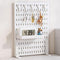 CARLA HOME Desk Pegboard Organizer Kit  with Hooks, Tray & Mount Ideal for Office, Gaming Setup & Home Workspace Organization (White)